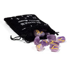 Amethyst Rune Set with Velvet Bag