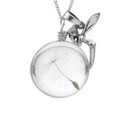 Charming "Angel and Dandelion" Pendant Necklace