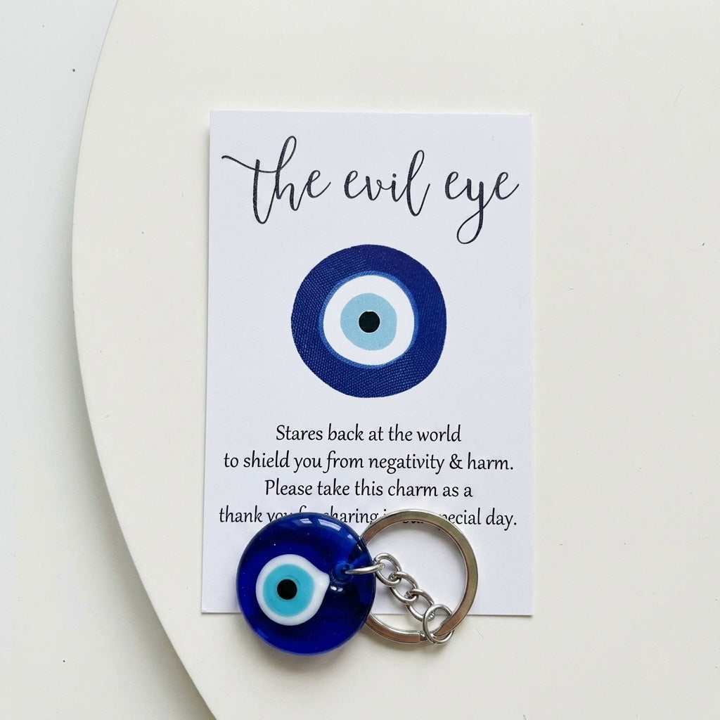 Blue Evil Eye Keychain