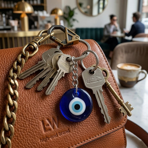 Blue Evil Eye Keychain