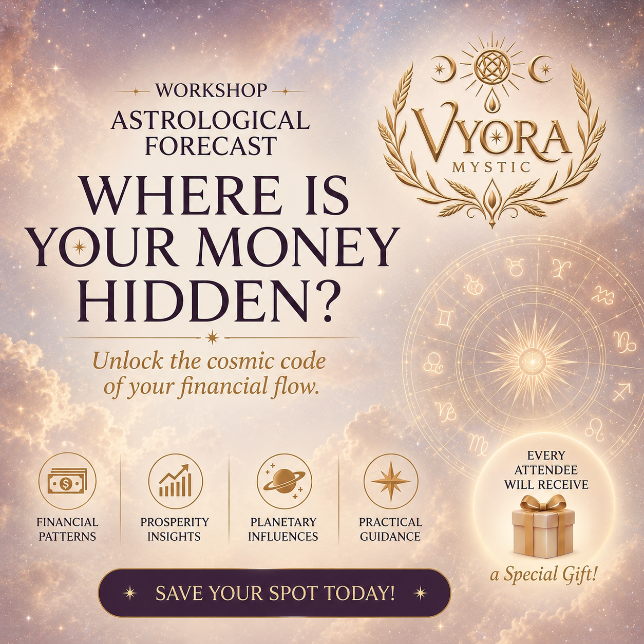 Astrological Worckshop "Where is your money hidden? "