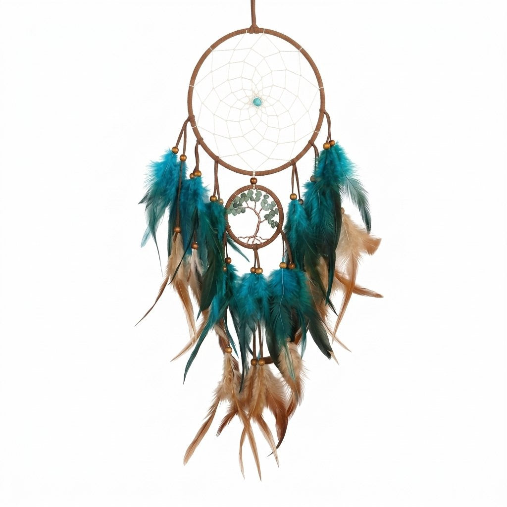 Blue Brown DreamCatcher Big