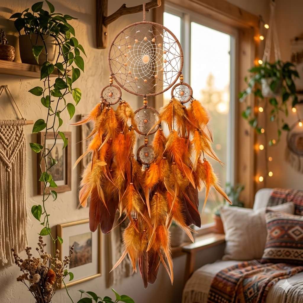 Orange DreamCatcher Big