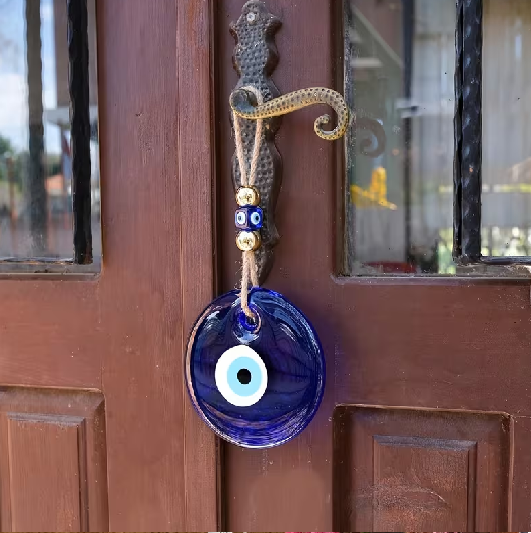 Bohemian Glass Evil Eye Wall Decor Big