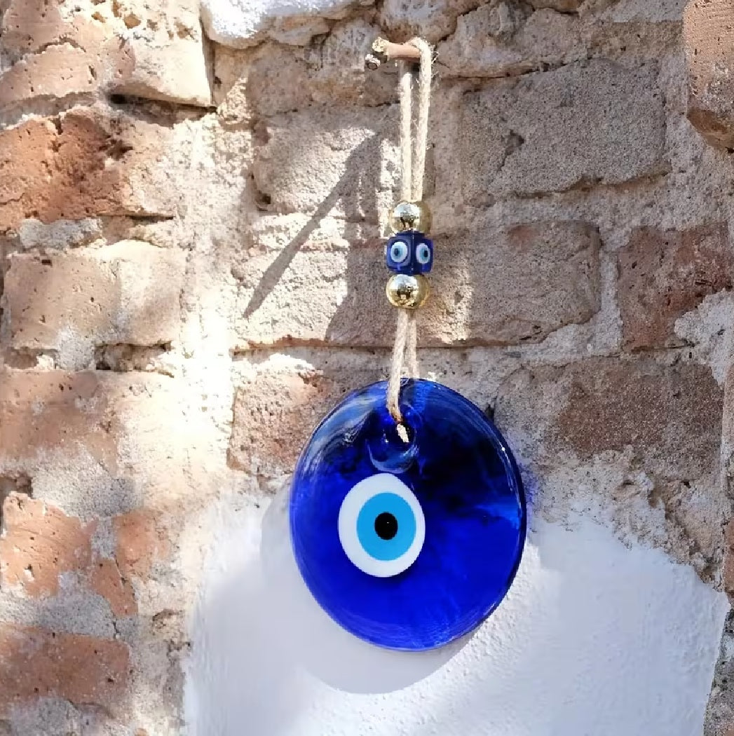 Bohemian Glass Evil Eye Wall Decor Big