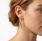 Golden Elegant Angel Wing Drop Earrings