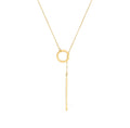 Ladies' Golden Y-Shaped Necklace