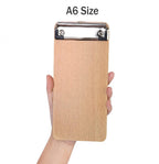 Mini Clipboards A6, Small Wooden Hardboard Office
