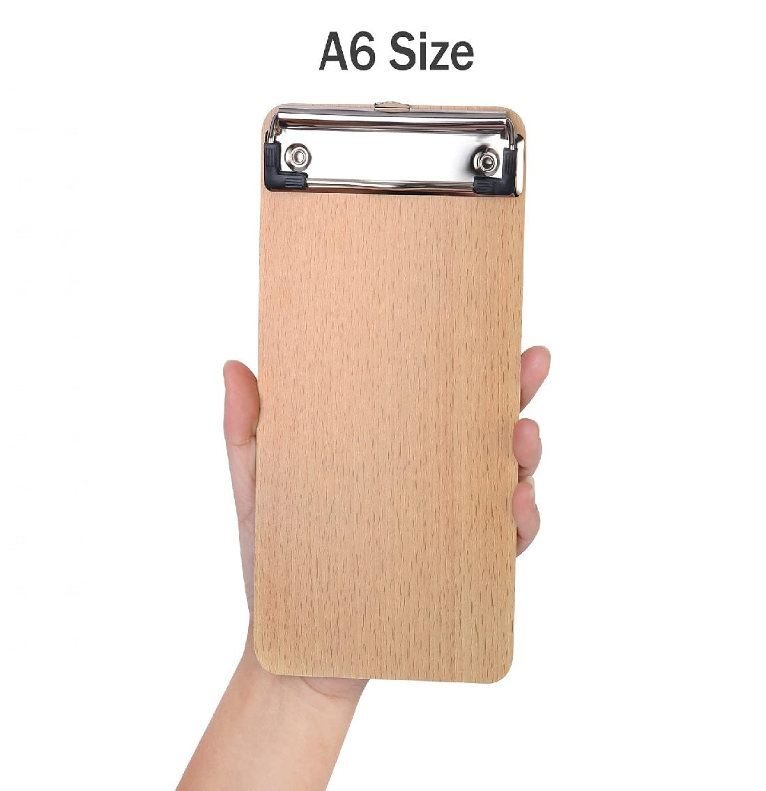 Mini Clipboards A6, Small Wooden Hardboard Office