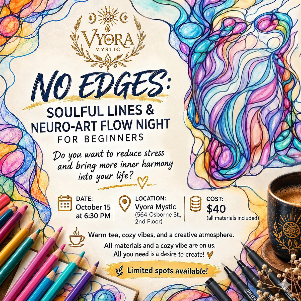 NO EDGES: Soulful Lines & Neuro-Art Flow Night