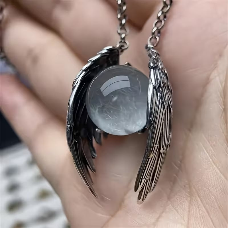 Ghost Angel Pendant With a Bead