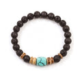 Minimalist Elastic Black Stone Bracelet