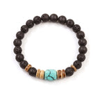 Minimalist Elastic Black Stone Bracelet