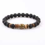 Minimalist Elastic Black Stone Bracelet