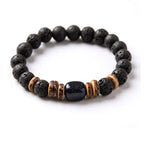 Minimalist Elastic Black Stone Bracelet