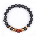 Minimalist Elastic Black Stone Bracelet