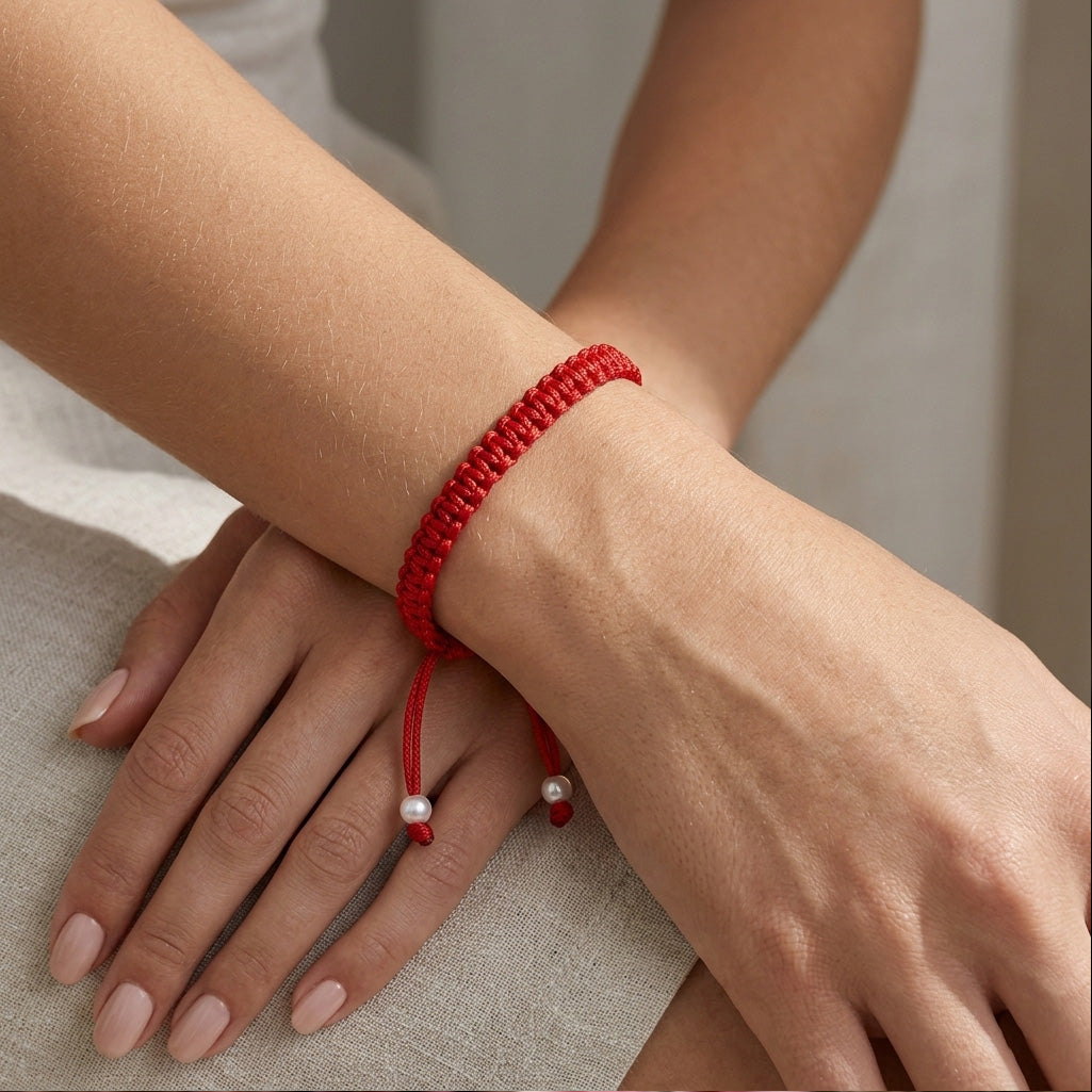 Chinese-Style Red Bracelet