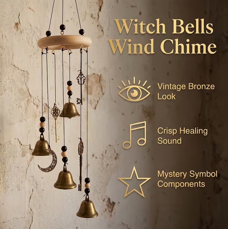 Metal Bell Wind Chime Round