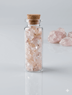 Stone Chips Bottle - Citrine & Quartz