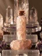 Stone Chips Bottle - Rose  Quartz