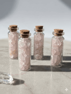 Stone Chips Bottle - Rose  Quartz