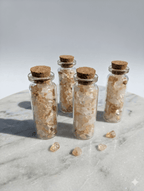 Stone Chips Bottle - Citrine & Quartz