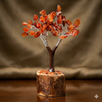 Gemstone Bonsai/Carnelian-60 Beads 4.5"
