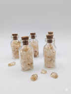 Stone Chips Bottle - Citrine & Quartz