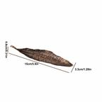 Leaf-shaped metal incense holders Small