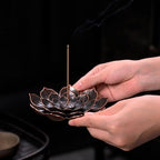 Incense Holder for Sticks, Brass Lotus