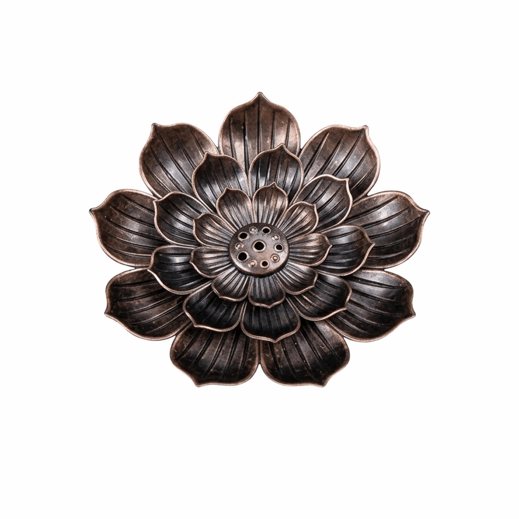 Incense Holder for Sticks, Brass Lotus