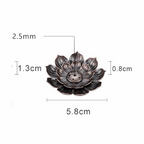 Incense Holder for Sticks, Brass Lotus  Mini