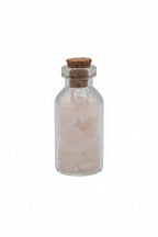 Stone Chips Bottle - Rose  Quartz
