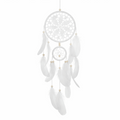 White DreamCatcher Medium crochet