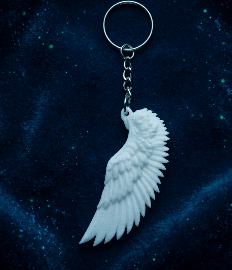Angel Wings Keychain 3D