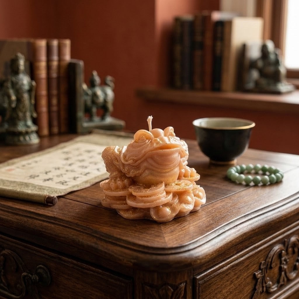 Fortune Frog  Candle