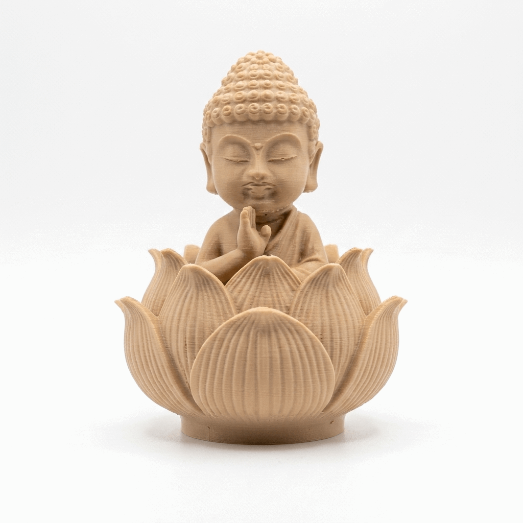 Inner Peace (Buddha in Lotus) 3D