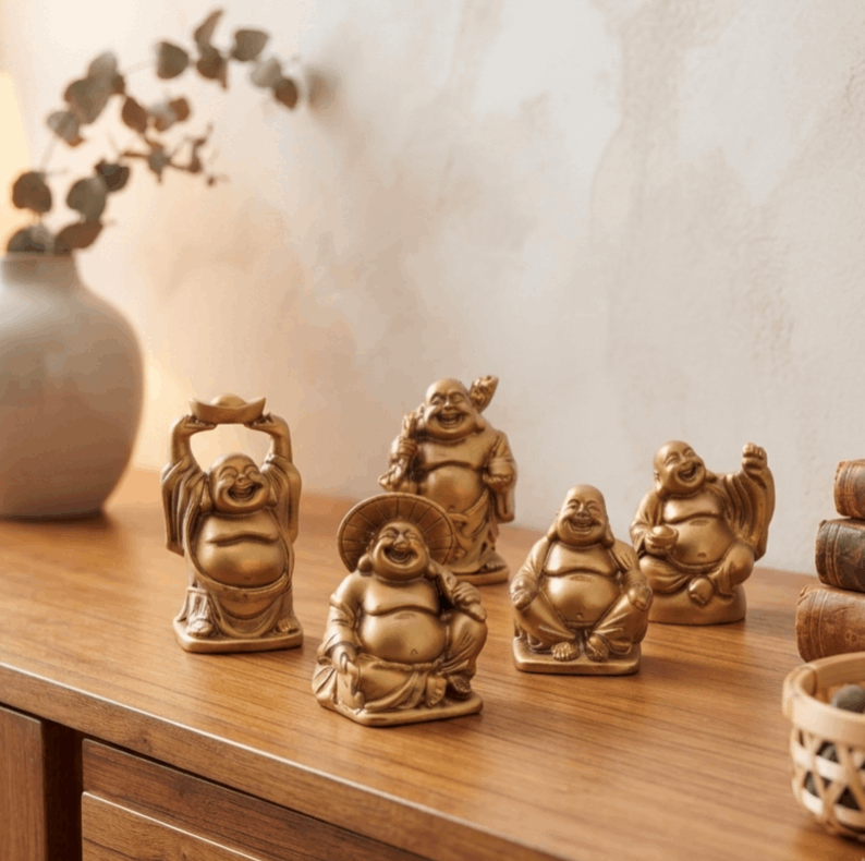 Polyresin Buddha Gold