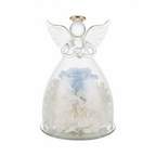 Glass angel with a flower