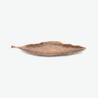Leaf-shaped metal incense holders Antique copper