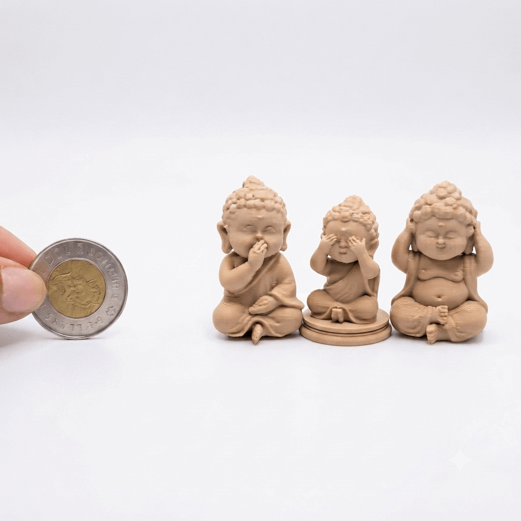 Wisdom of Three, 3D (Set, 3 Buddha)