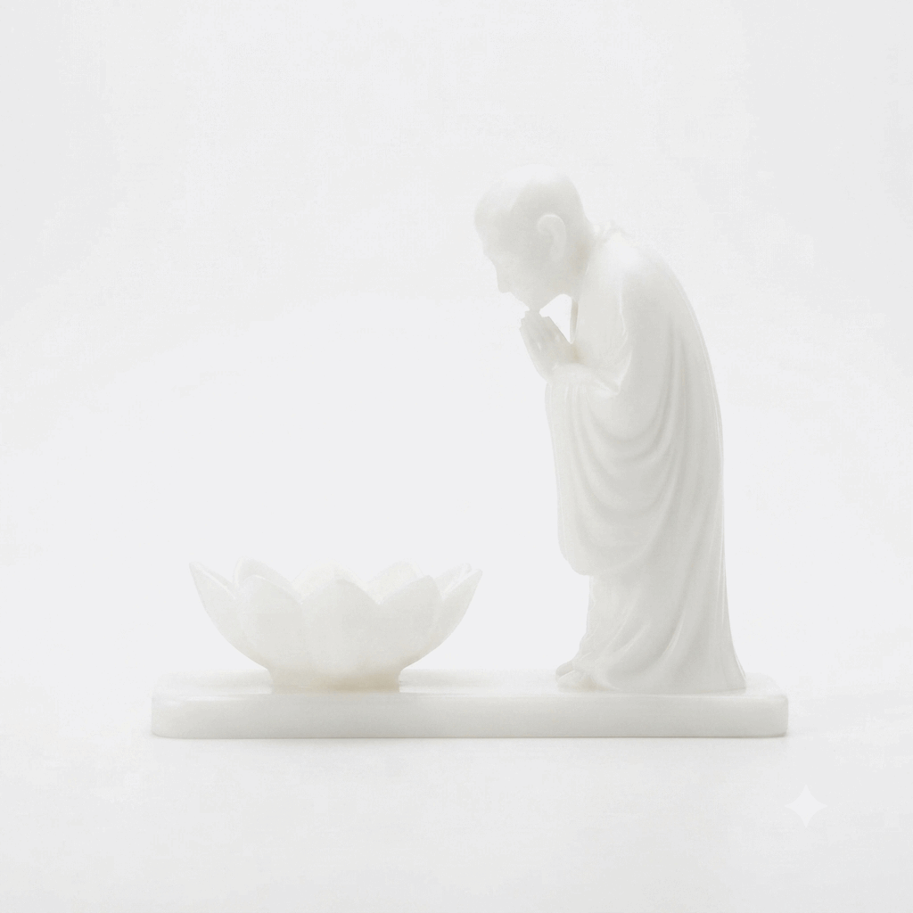 Zen Monk Incense Holder, 3D