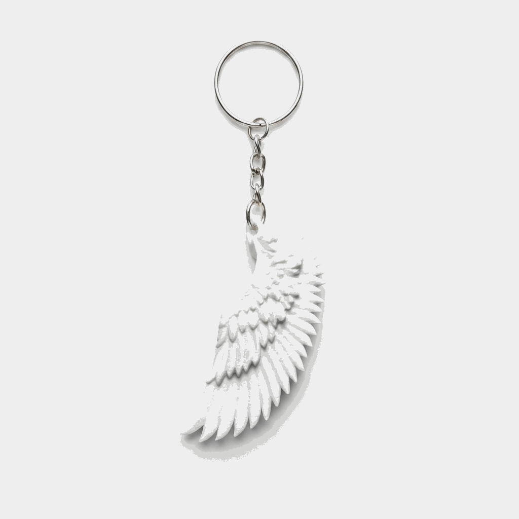 Angel Wings Keychain 3D