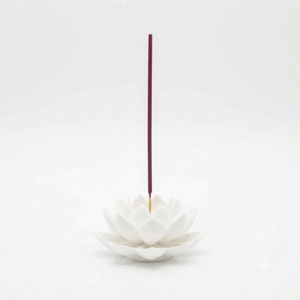White Lotus Incense Holder, 3D