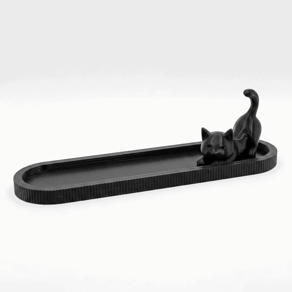 Curious Cat Incense Holder 3D