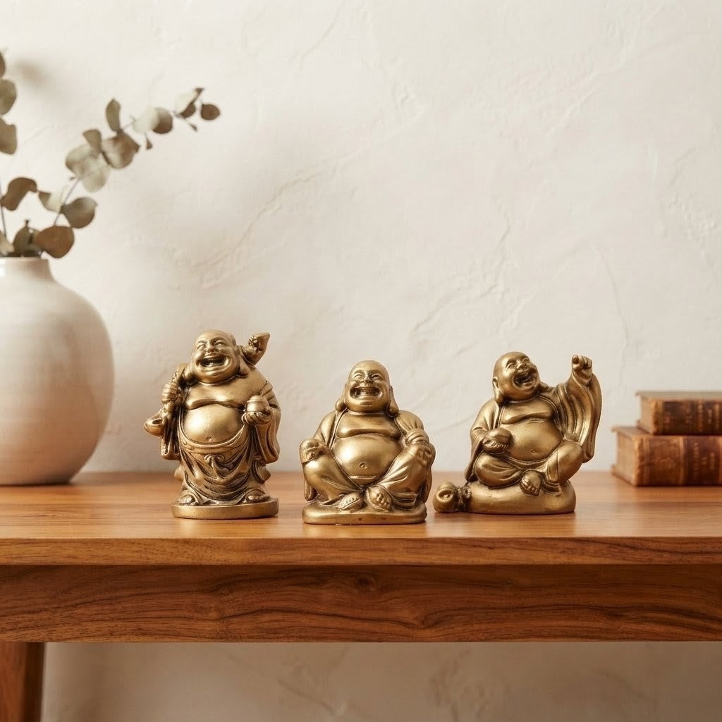 Polyresin Buddha Gold