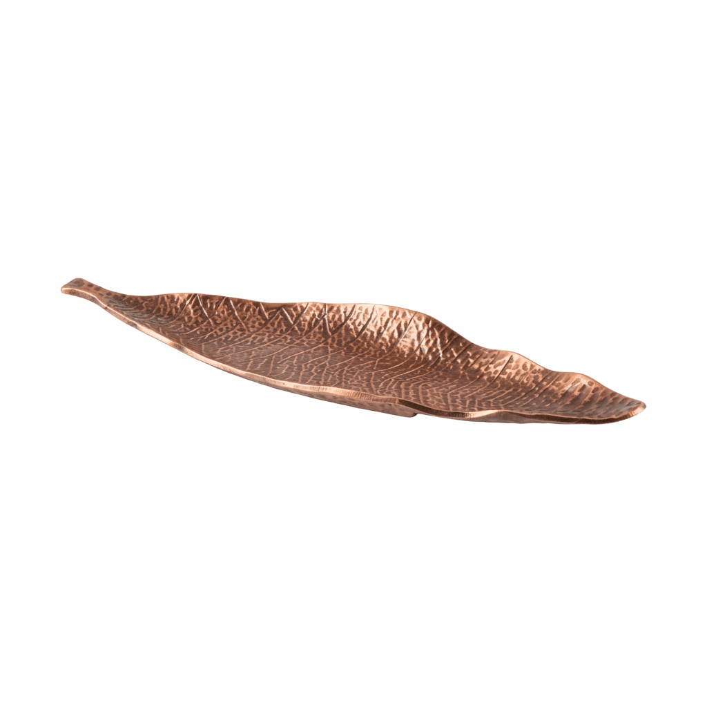 Leaf-shaped metal incense holders Small